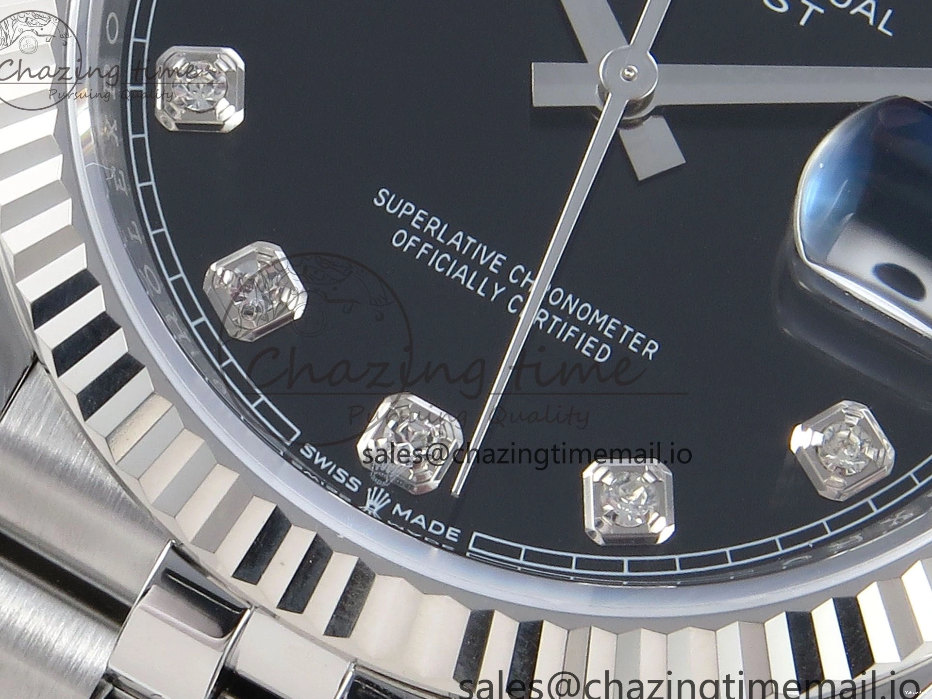 36 A3235 Jubilee 126234 EWEF Dial Best Black DateJust Diamonds Bracelet Edition on 0227